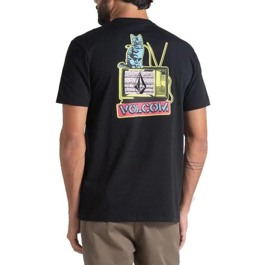 Camiseta Volcom Catv Preta