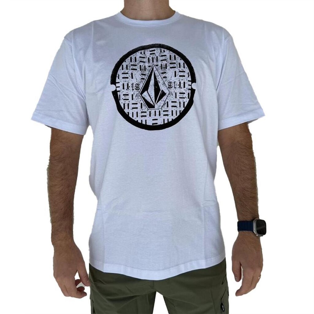 Camiseta Volcom Circle Texture SM25 Masculina