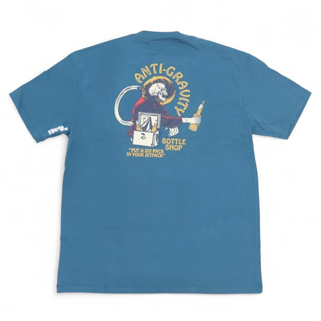 Camiseta Volcom Comfort Antigravity - Azul (Oversize)