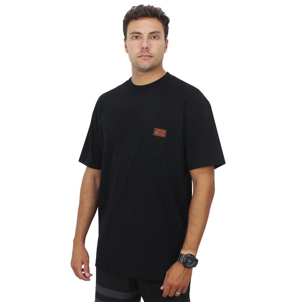 Camiseta Volcom Confort Fit Workwear Branca