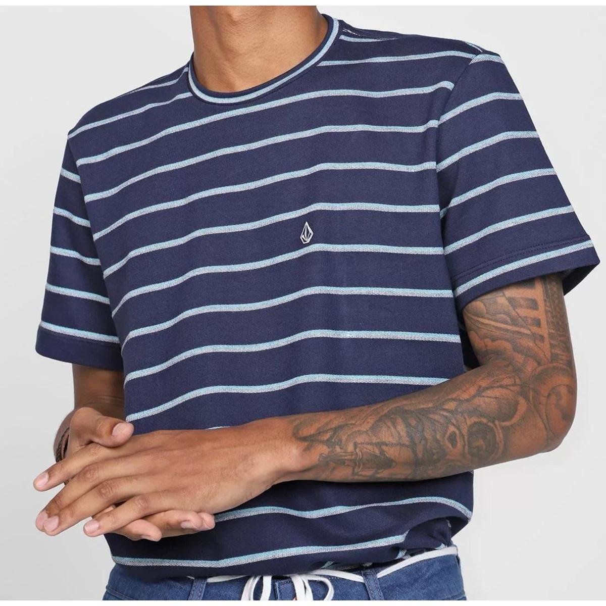 camiseta listrada volcom