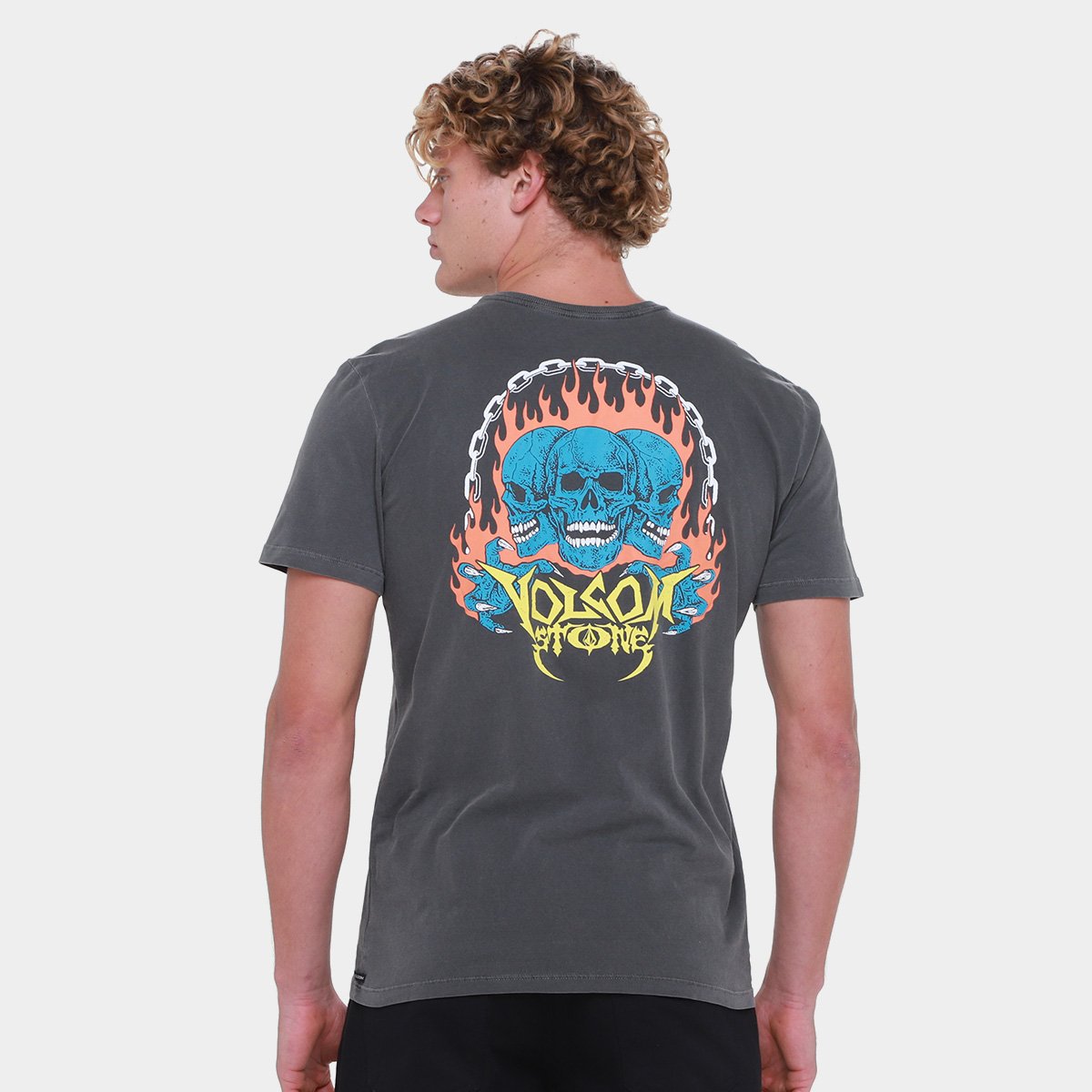 Camiseta Volcom Hard Headed Masculina - 1