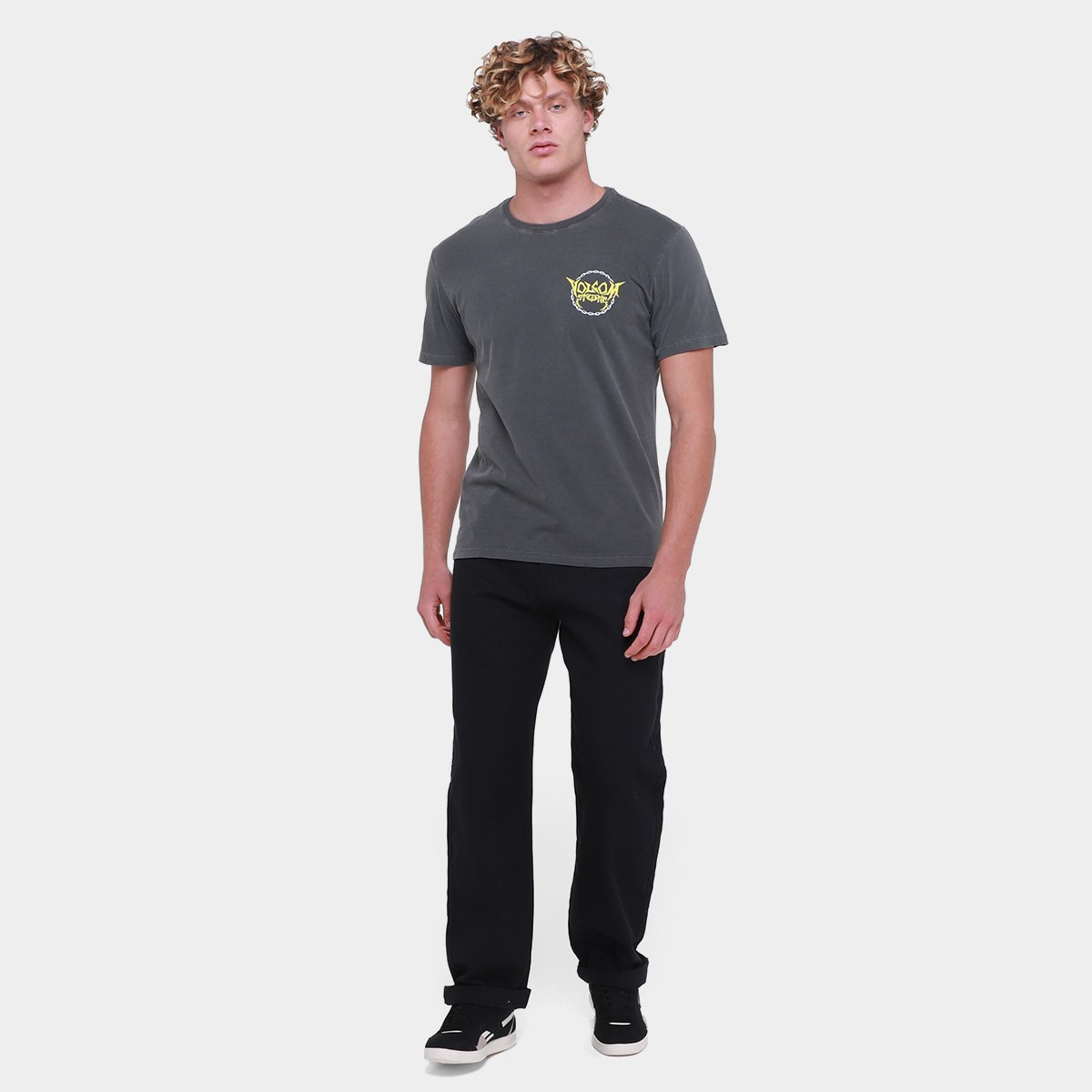 Camiseta Volcom Hard Headed Masculina - 3