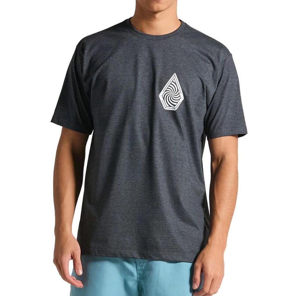 Camiseta Volcom Hypnotix Mescla Preto