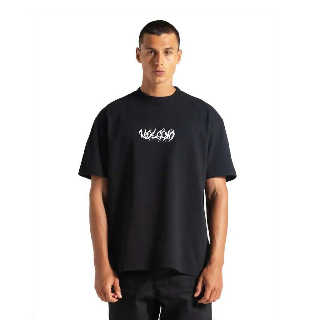 Camiseta Volcom Manga Curta Comfort Full Ring Preto