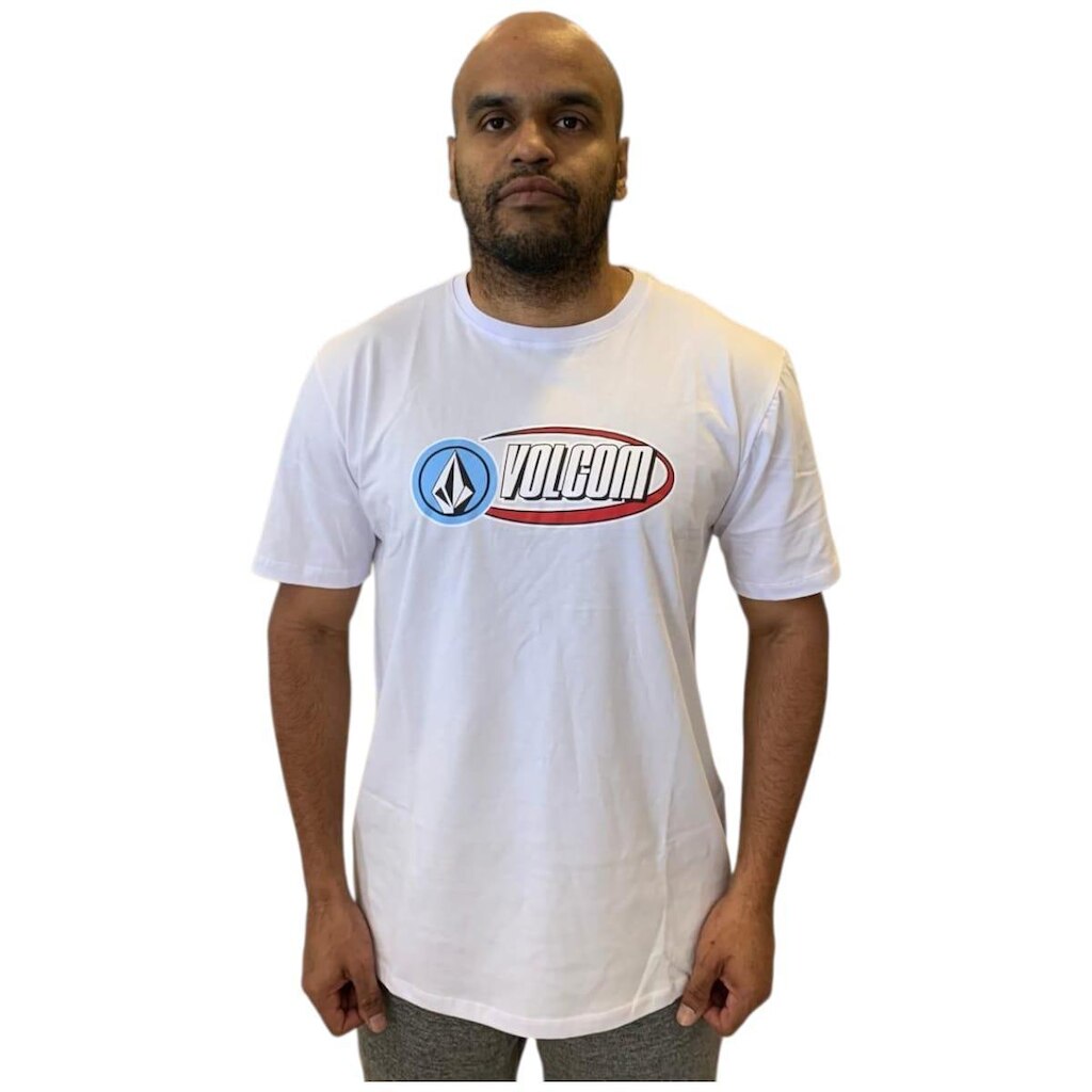 Camiseta Volcom Original Masculina Silk Frontal Eclipsed