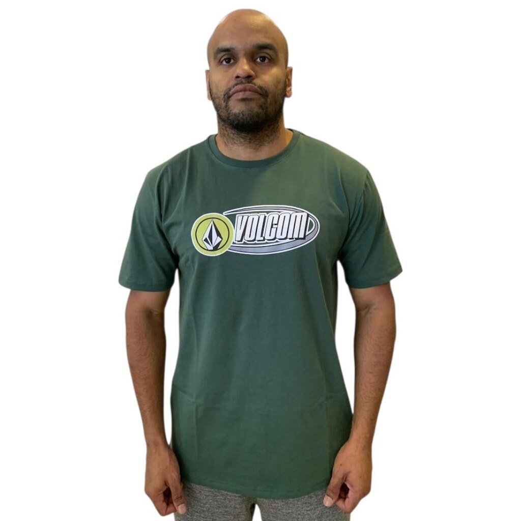 Camiseta Volcom Original Masculina Silk Frontal Eclipsed
