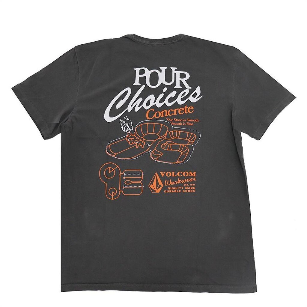 Camiseta Volcom Pour Choices - Preto Estonado