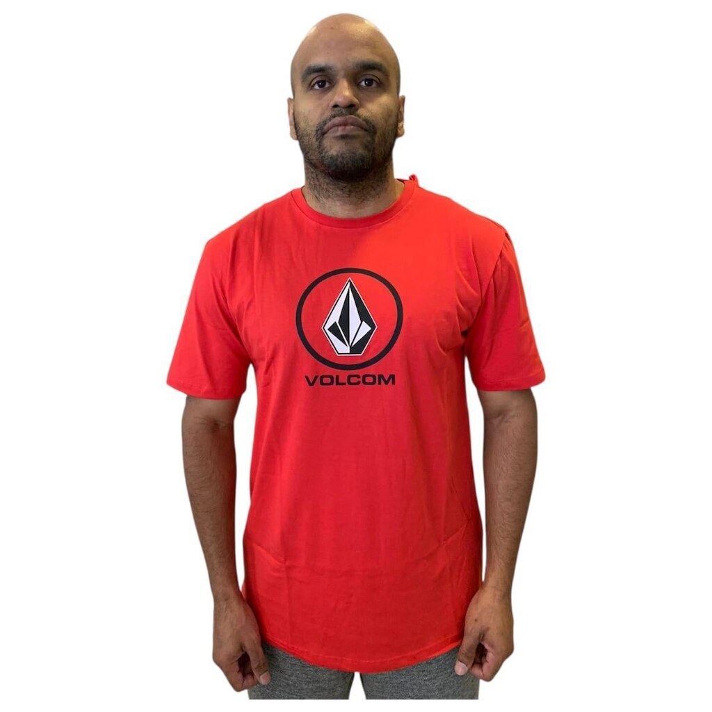 Camiseta Volcom Silk Crisp Stone Original Silk Frontal 2025