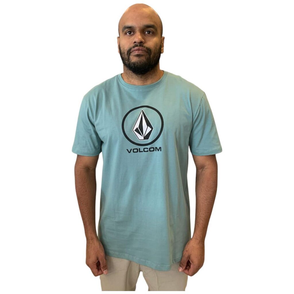 Camiseta Volcom Silk Crisp Stone Original Silk Frontal 2025
