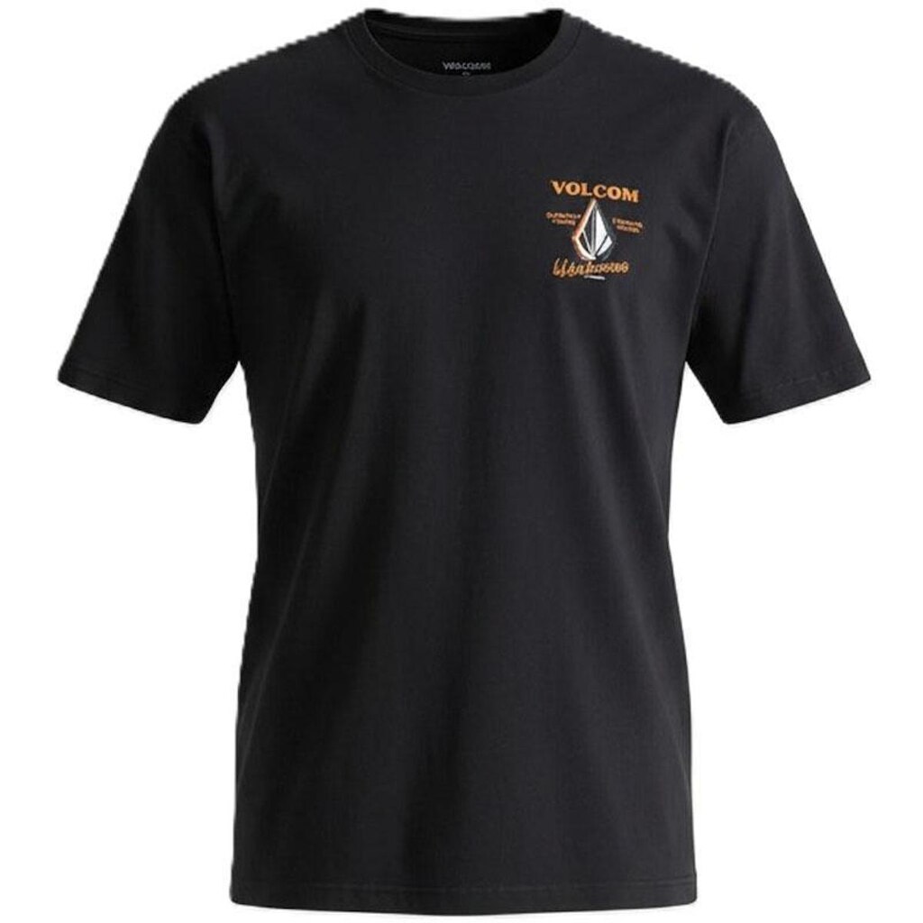 CAMISETA VOLCOM SILK MC ENAMEL PRETA MASCULINA