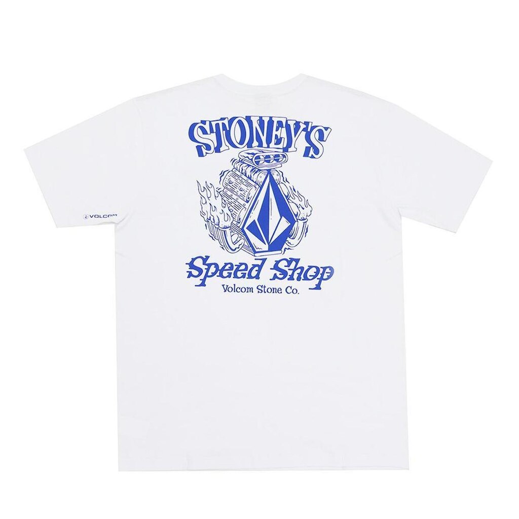 Camiseta Volcom Speed Shop - Branco