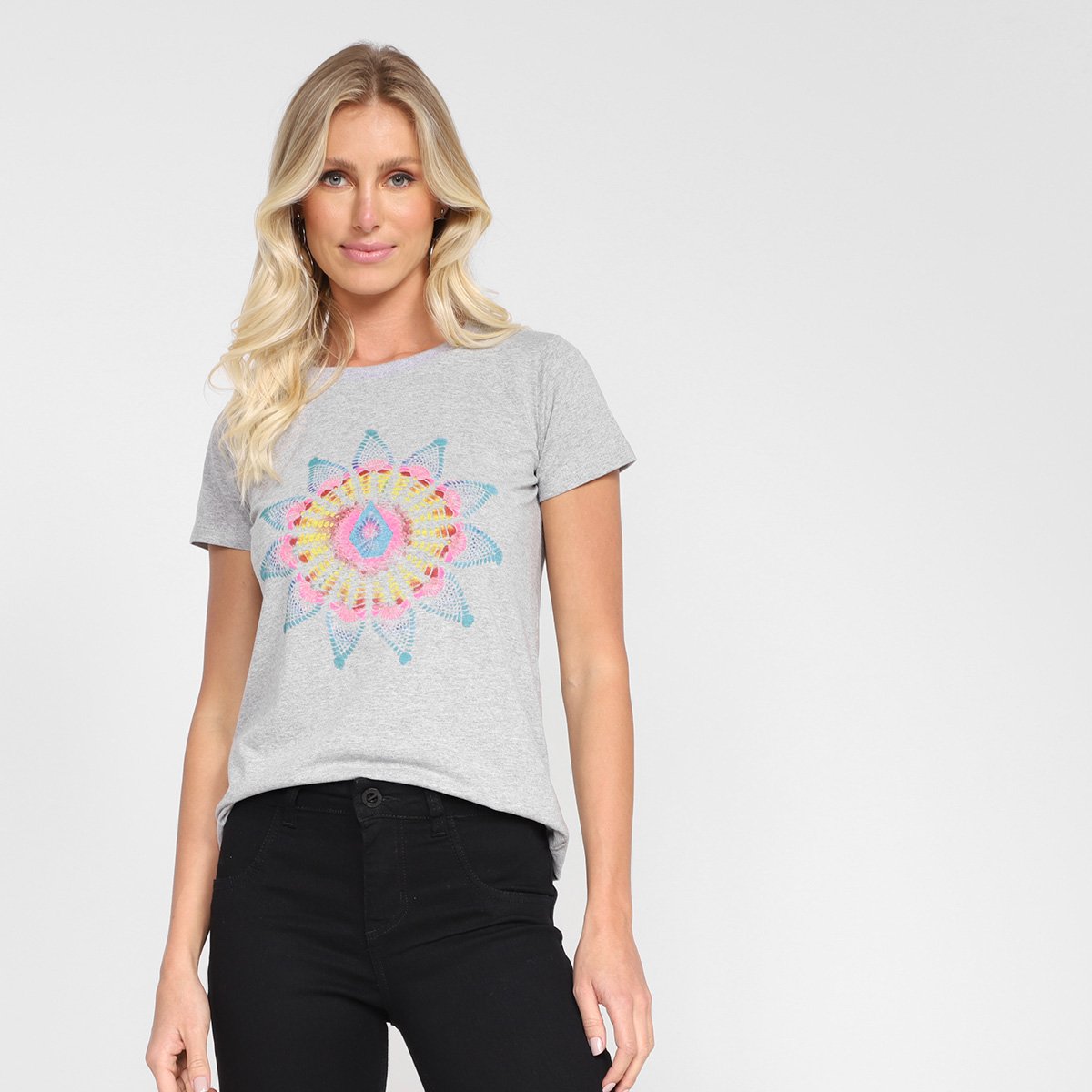 Camiseta Volcom Star Shields Feminina Mescla Netshoes Camiseta Volcom Star Shields Feminina Mescla Netshoes