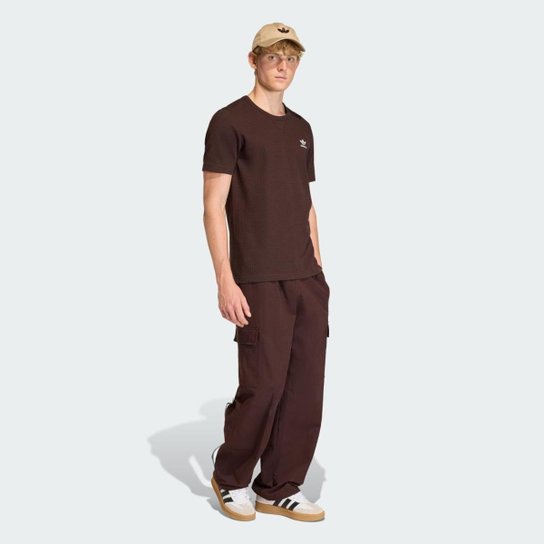 Camiseta Waffle Trefoil Essentials Adidas Masculina