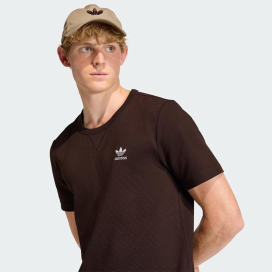 Camiseta Waffle Trefoil Essentials Adidas Masculina