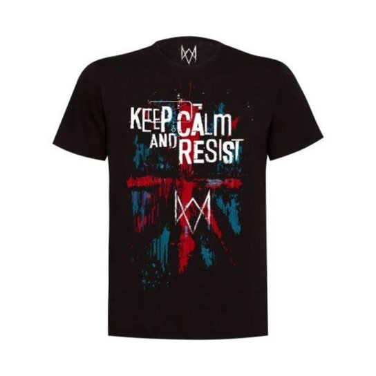 Camiseta Watch Dogs Keep Calm And Resist Masculina - Preto