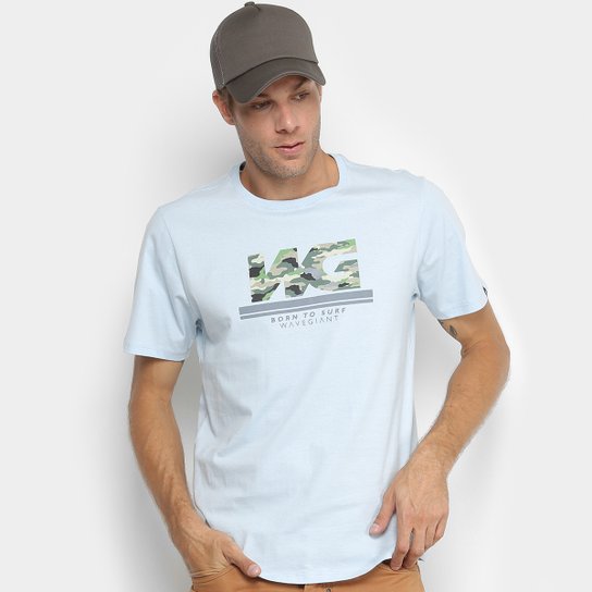 Camiseta WG Regular Army Masculina - Azul Claro