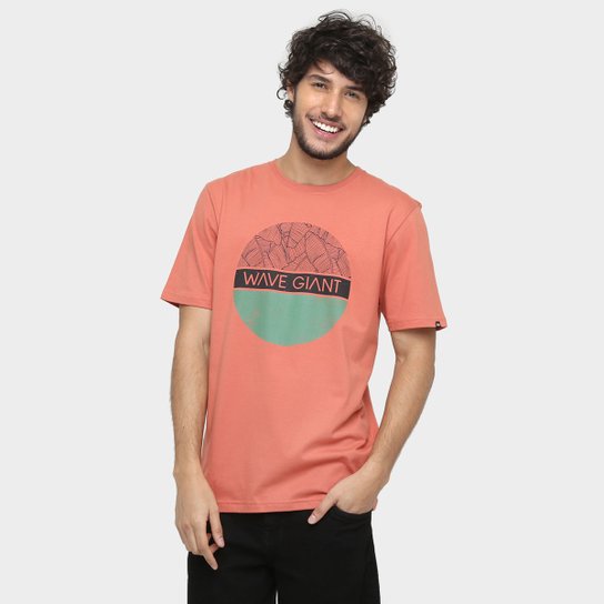 Camiseta WG Silk Palm Tree - Salmão