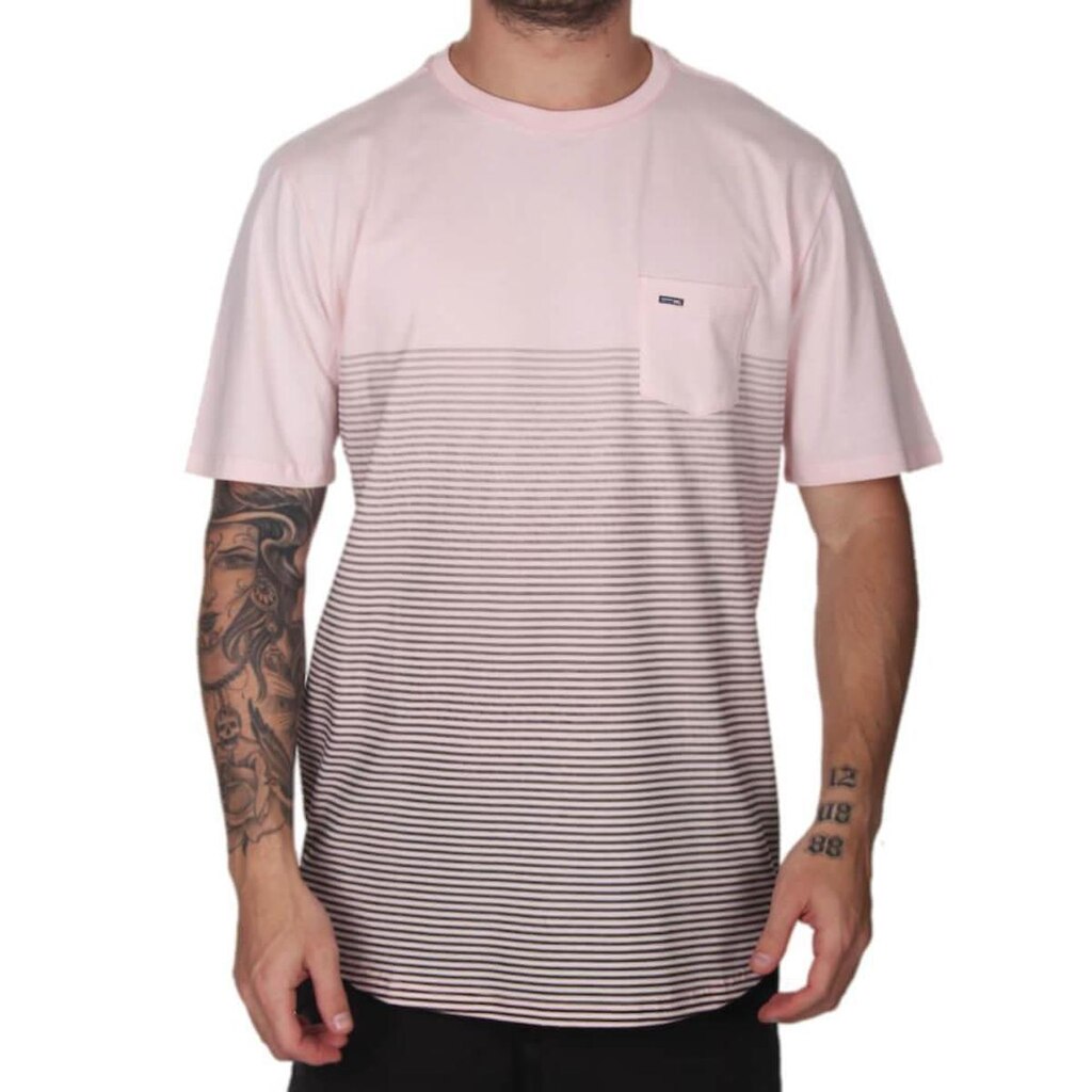 Camiseta Wg Stripe Points - Rosa Wg