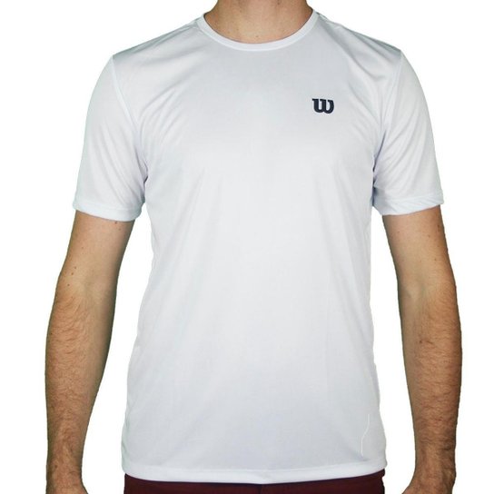 Camiseta Wilson Trainning Masculina - Branco Menor preço em Camiseta Wilson Trainning Masculina - Branco