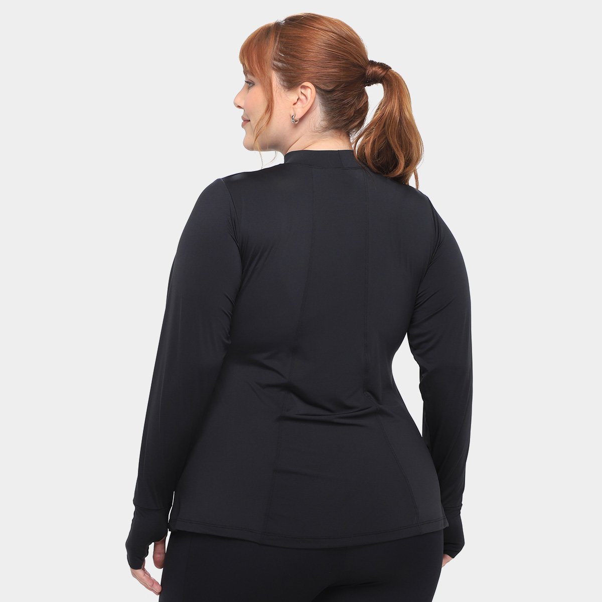 Camiseta WonderSize Plus Size Manga Longa Deborah Feminina - 1