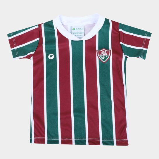 Camiseta Fluminense Infantil Torcida Baby - Verde+Vinho Menor preço em Camiseta Fluminense Infantil Torcida Baby - Verde+Vinho
