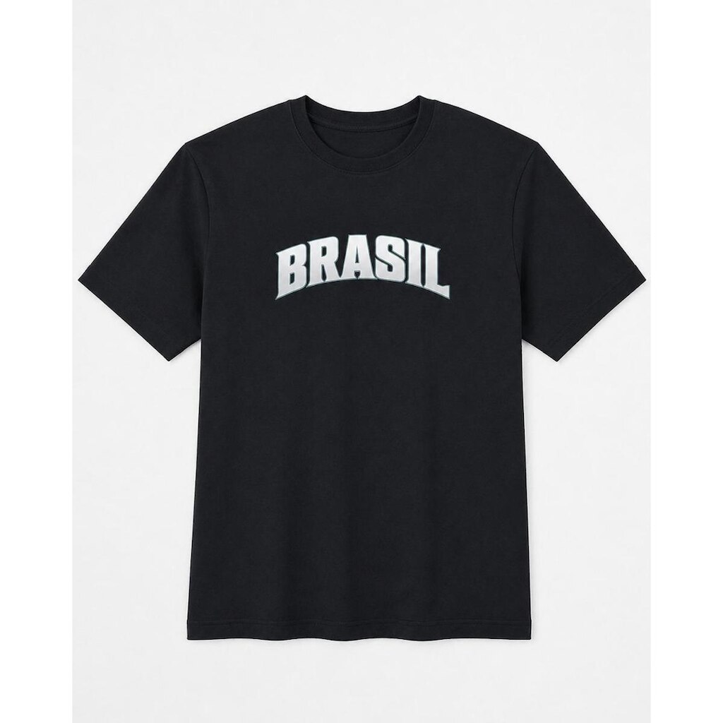 Camisetas Estampada Brasil Masculina Algodão Dtf Camisa Premium Original