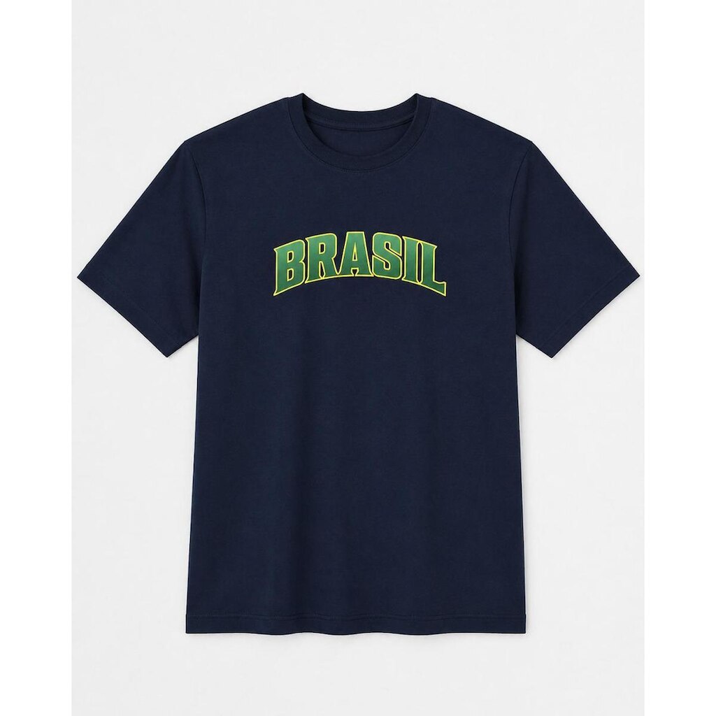 Camisetas Estampada Brasil Masculina Algodão Dtf Camisa Premium Original