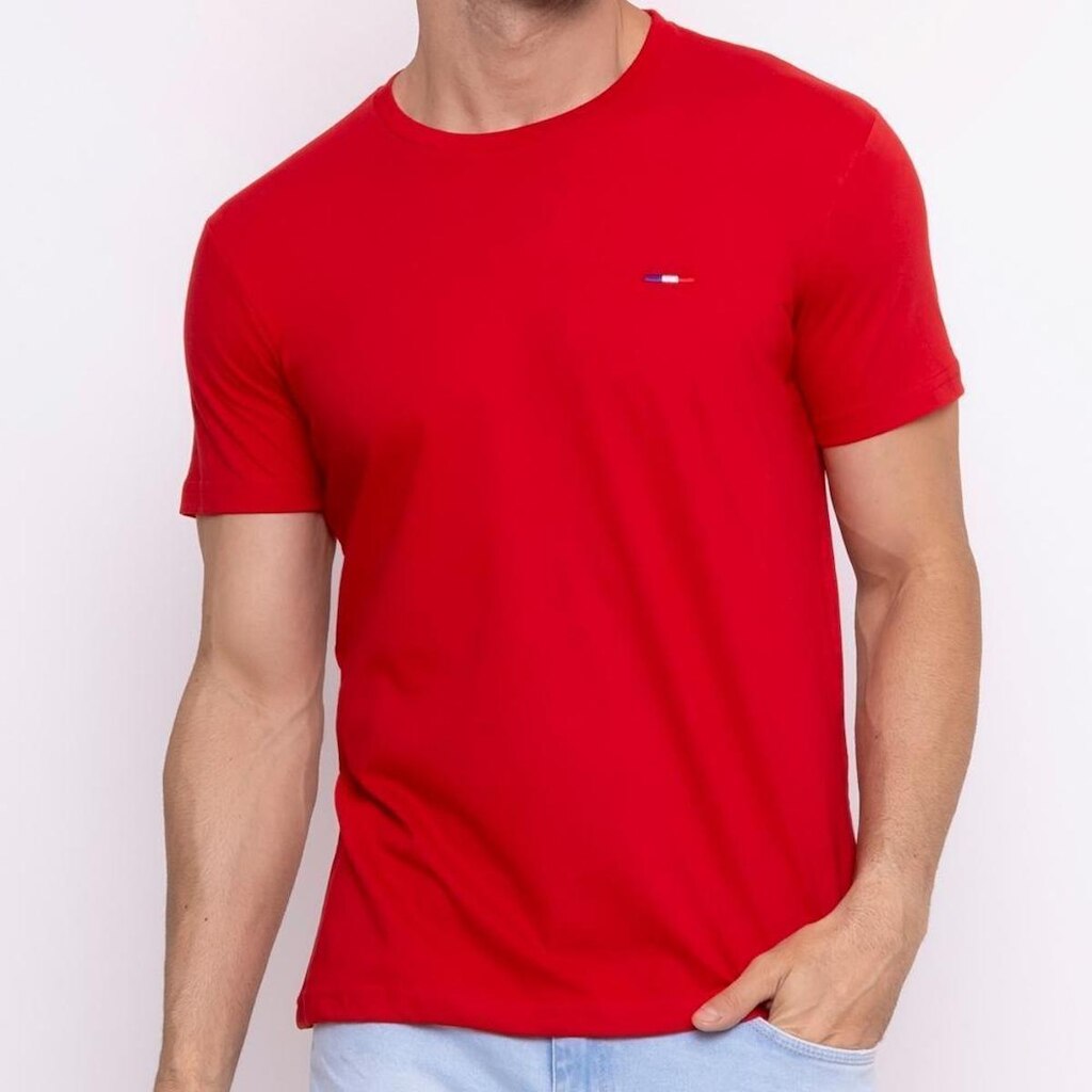 Camisetas FMF Básicas Masculina em Algodão Premium no Estilo Bordado França