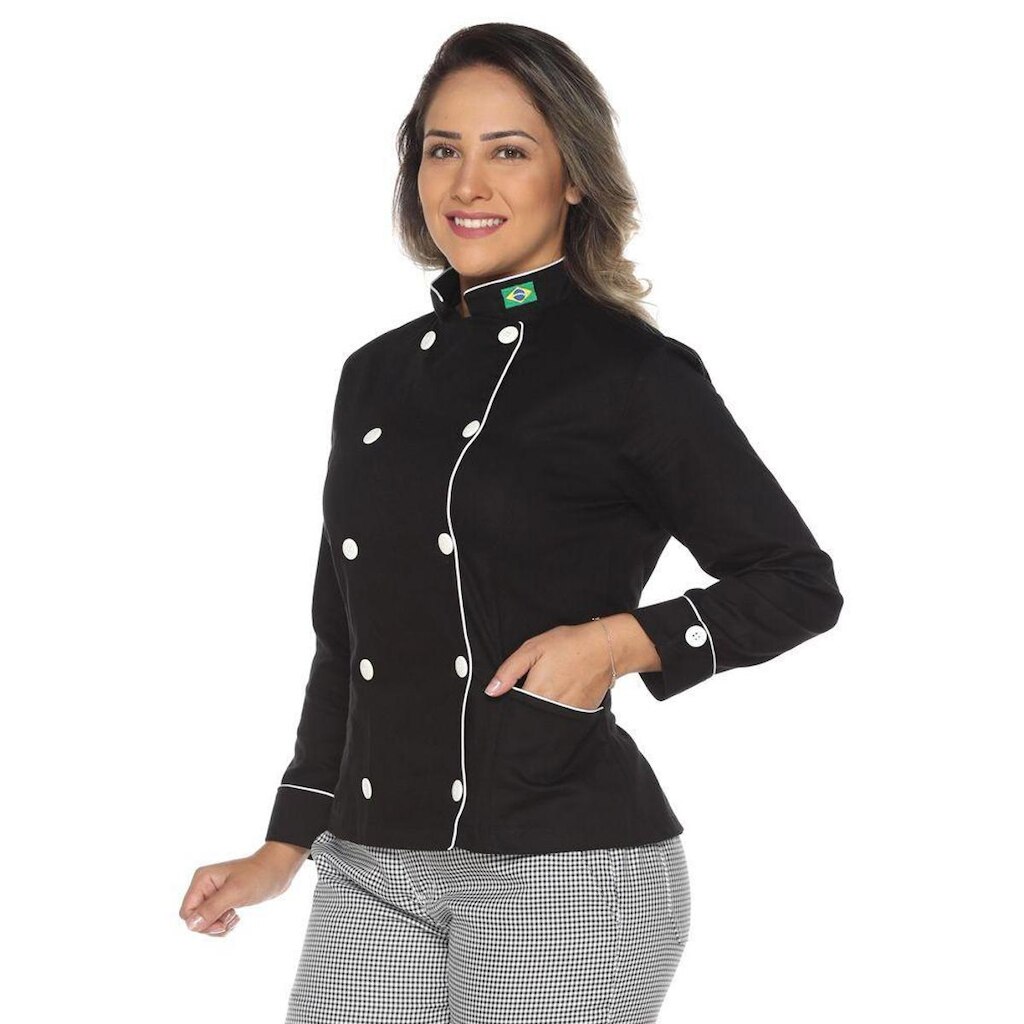 Camisete Profissional Feminina Acinturada 100% Algodão com Proteção Solar UPF50+
