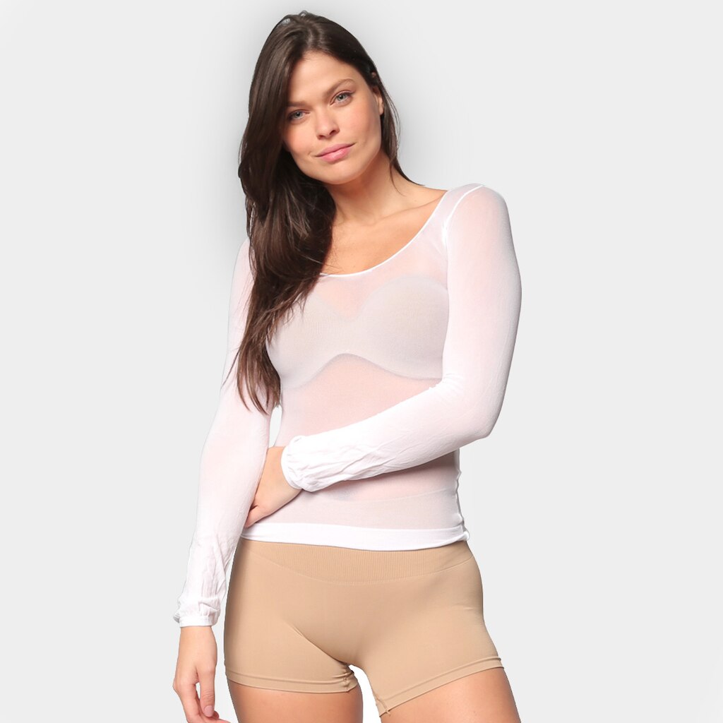 Camisete Selene Segunda Pele Manga Longa Feminina