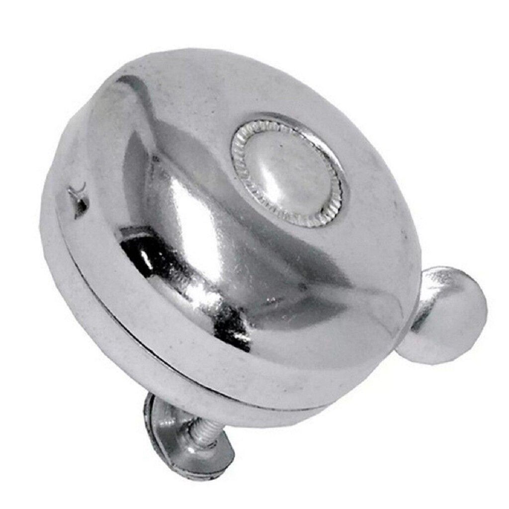 Campainha Cromada Trim Trim Retrô Prata