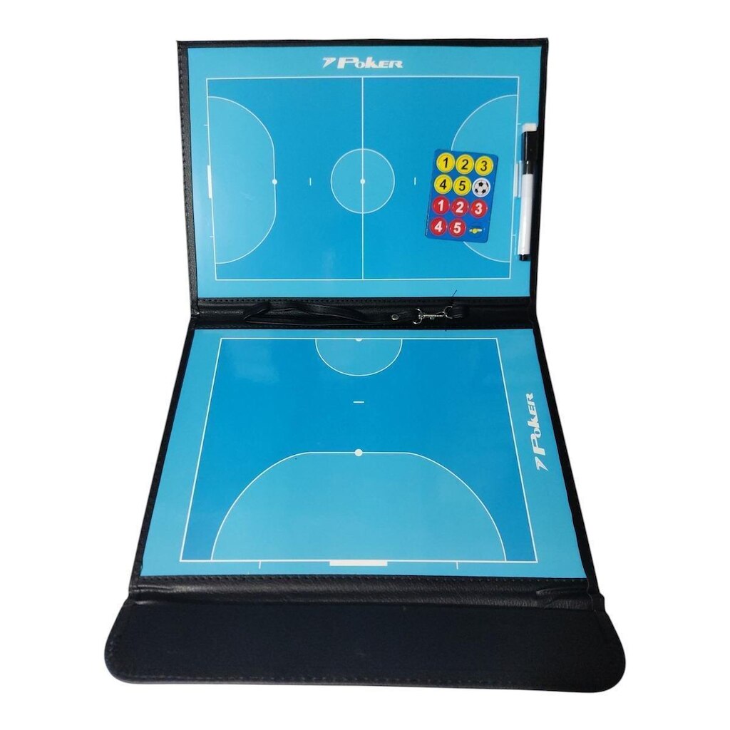 Campo Tático Futsal Poker Com Imã E Caneta