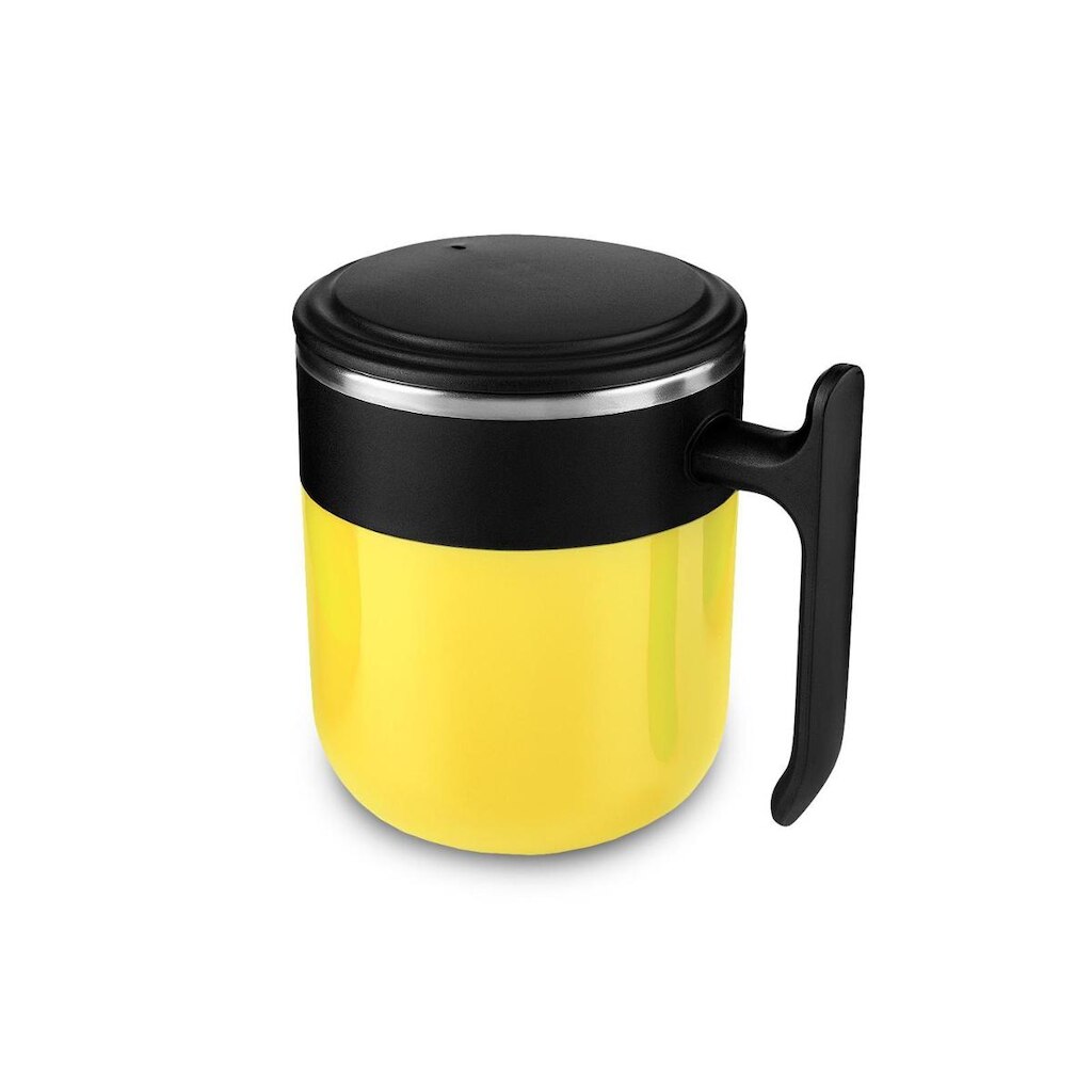 Caneca 300ml de Plástico E Aço Inox Interno C/ Tampa