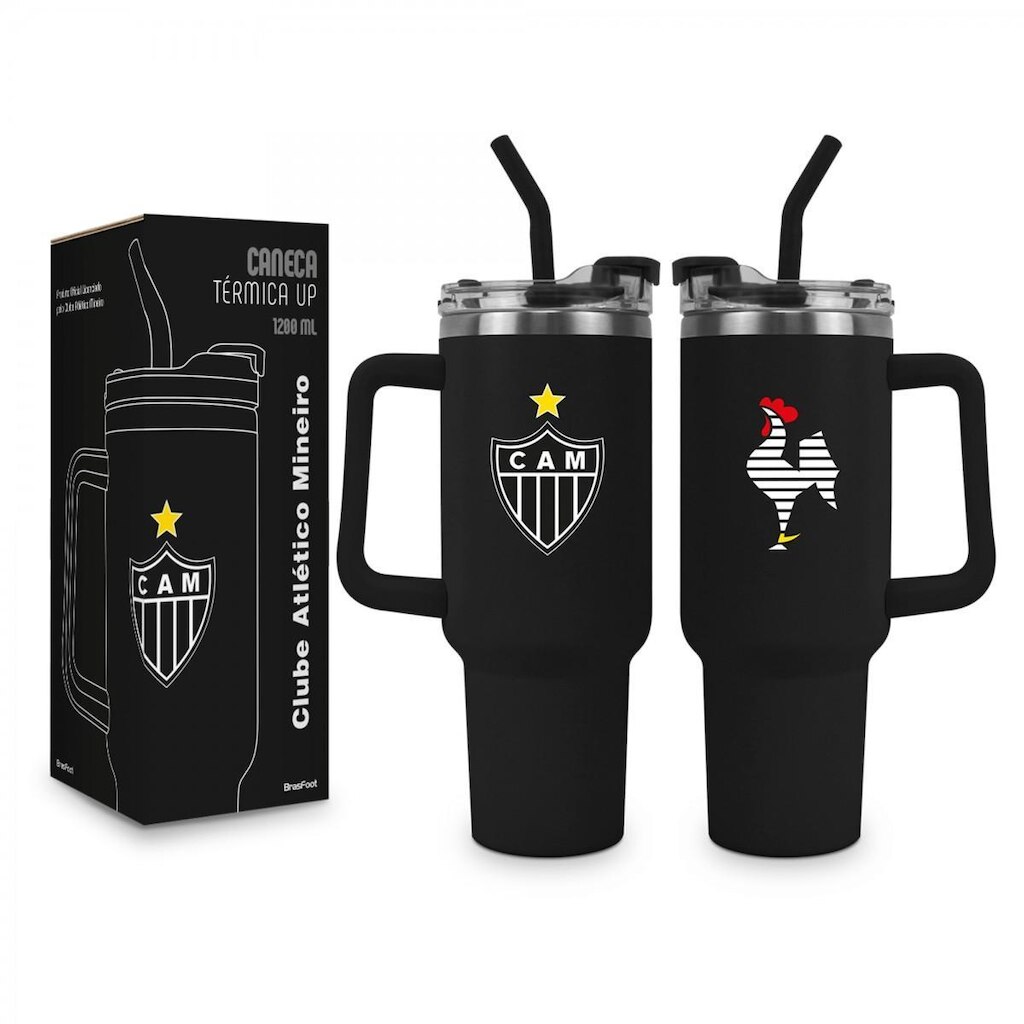Caneca Atlético Térmica 1200ml - Preto