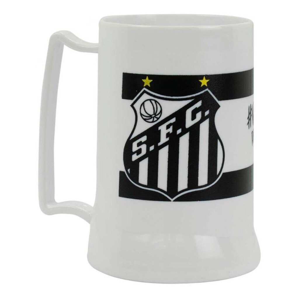Caneca Branca Gel Isolante Térmico 400ml  Santos