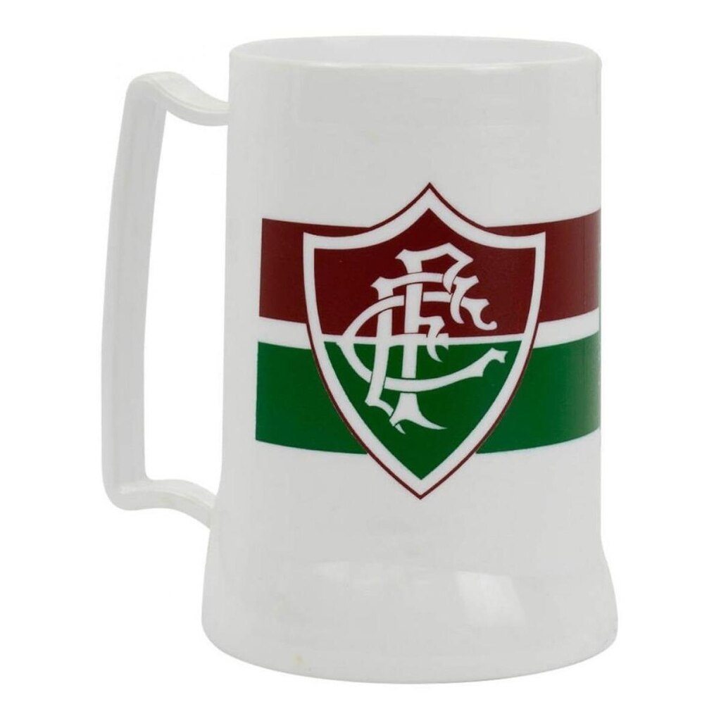 Caneca Branca Gel Isolante Térmico Do Fluminense 400ml