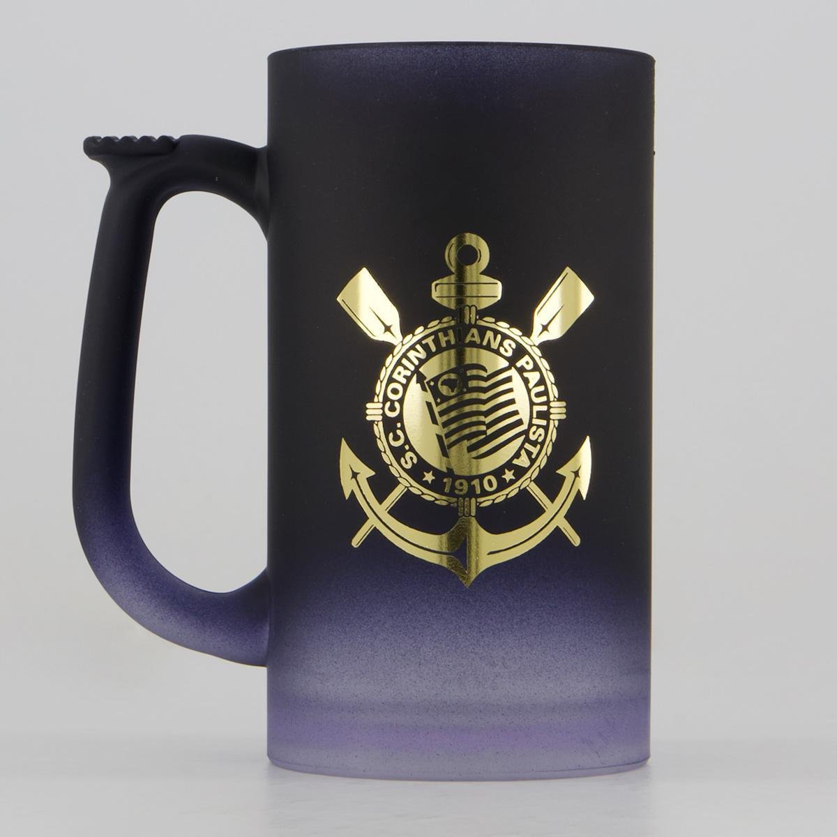 Caneca Corinthians Chopp Acrílico Preta Menor preço em Caneca Corinthians Chopp Acrílico Preta