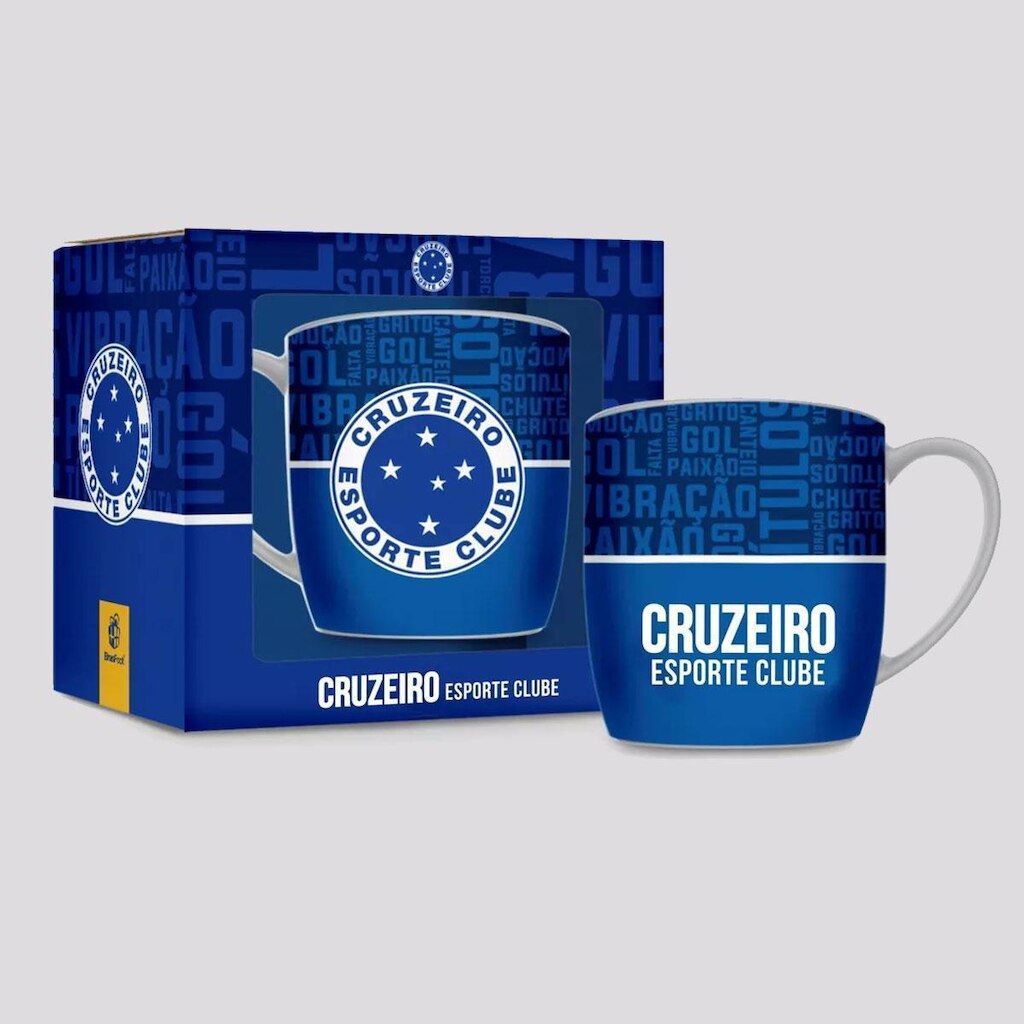 Caneca Cruzeiro Branca e Azul