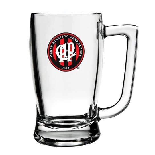 Caneca de Vidro Athlético Paranaense 340 mlz - Única Menor preço em Caneca de Vidro Athlético Paranaense 340 mlz - Única