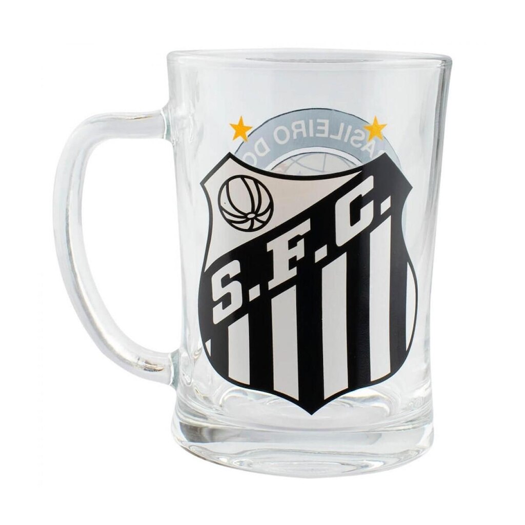 Caneca De Vidro Gigante 650ml - Santos