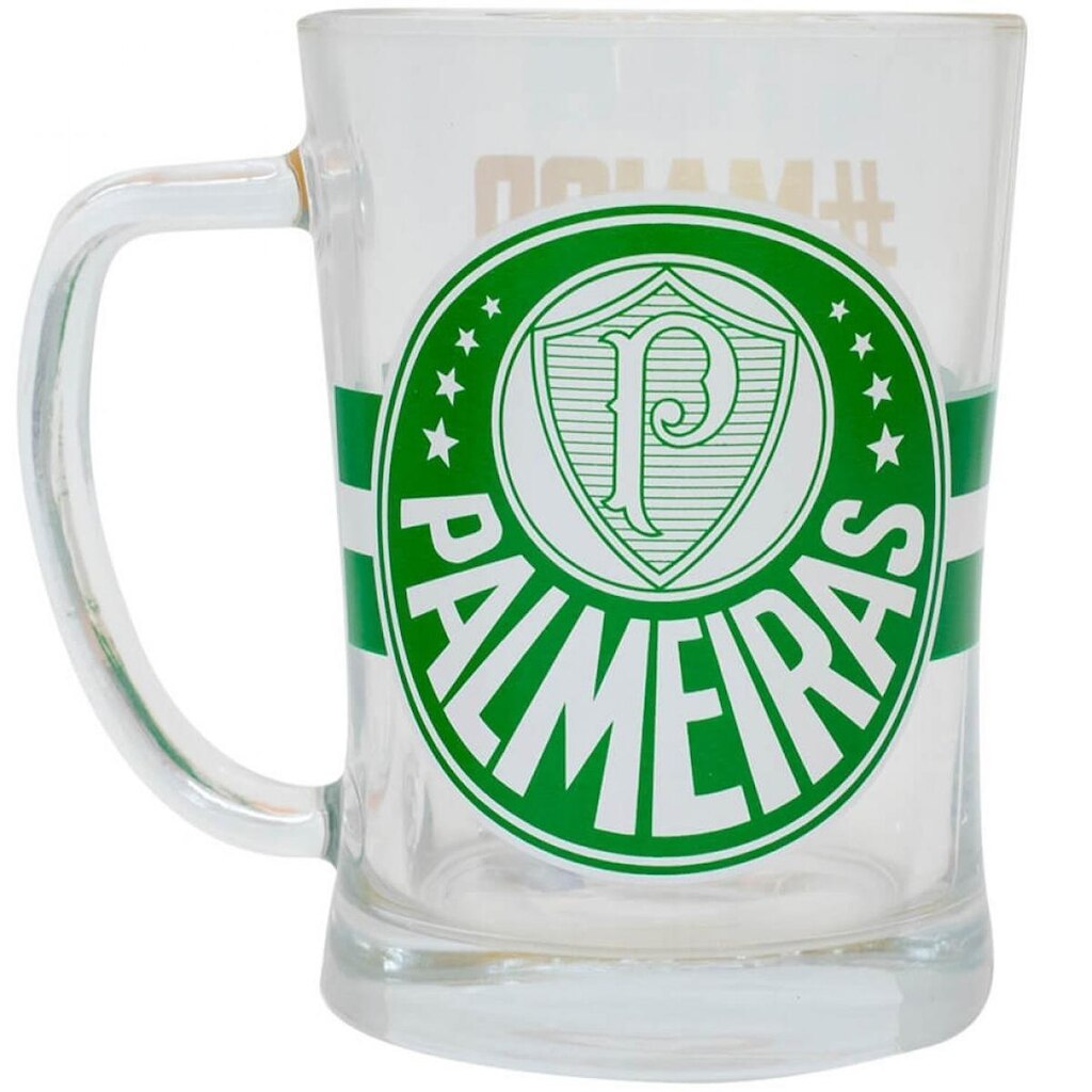 Caneca De Vidro Gigante 660ml - Palmeiras