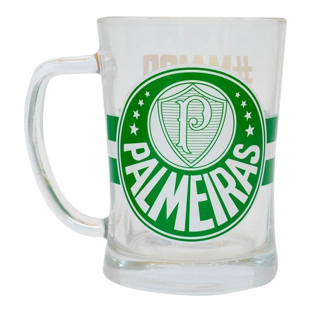 Caneca De Vidro Gigante 660ml - Palmeiras