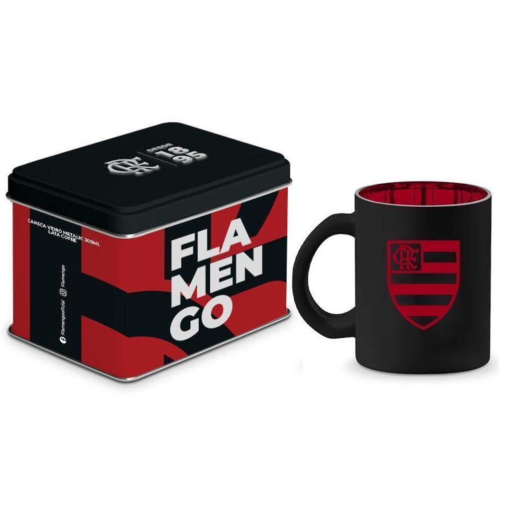 Caneca De Vidro Na Lata Flamengo