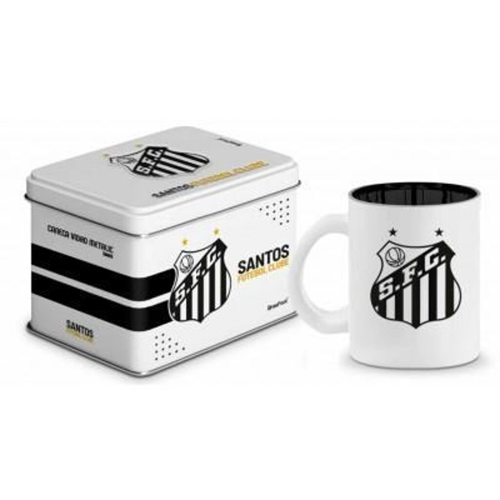Caneca De Vidro Na lata Santos