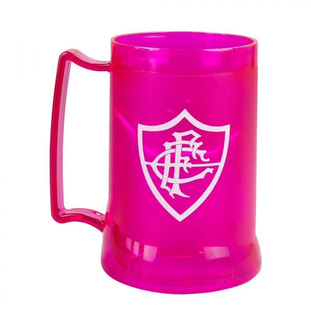 Caneca Gel Isolante Térmico 400ml Fluminens Rosa