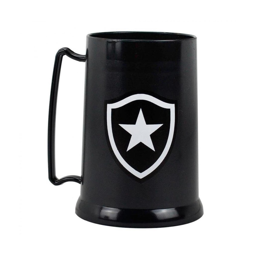 Caneca Gel Isolante Térmico Botafogo 300ml Preto