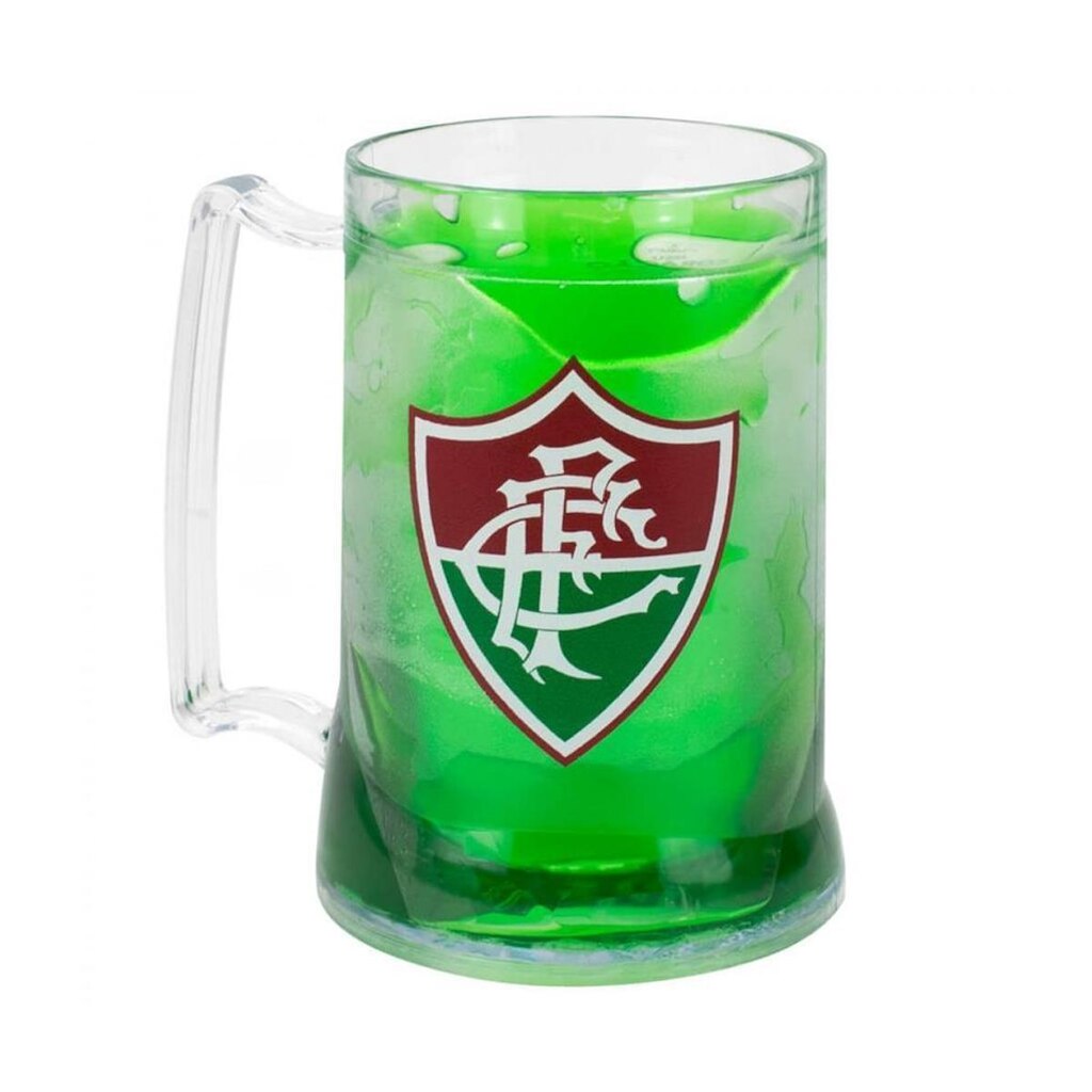 Caneca Gel Isolante Térmico Torcida Fluminenese 400 ML
