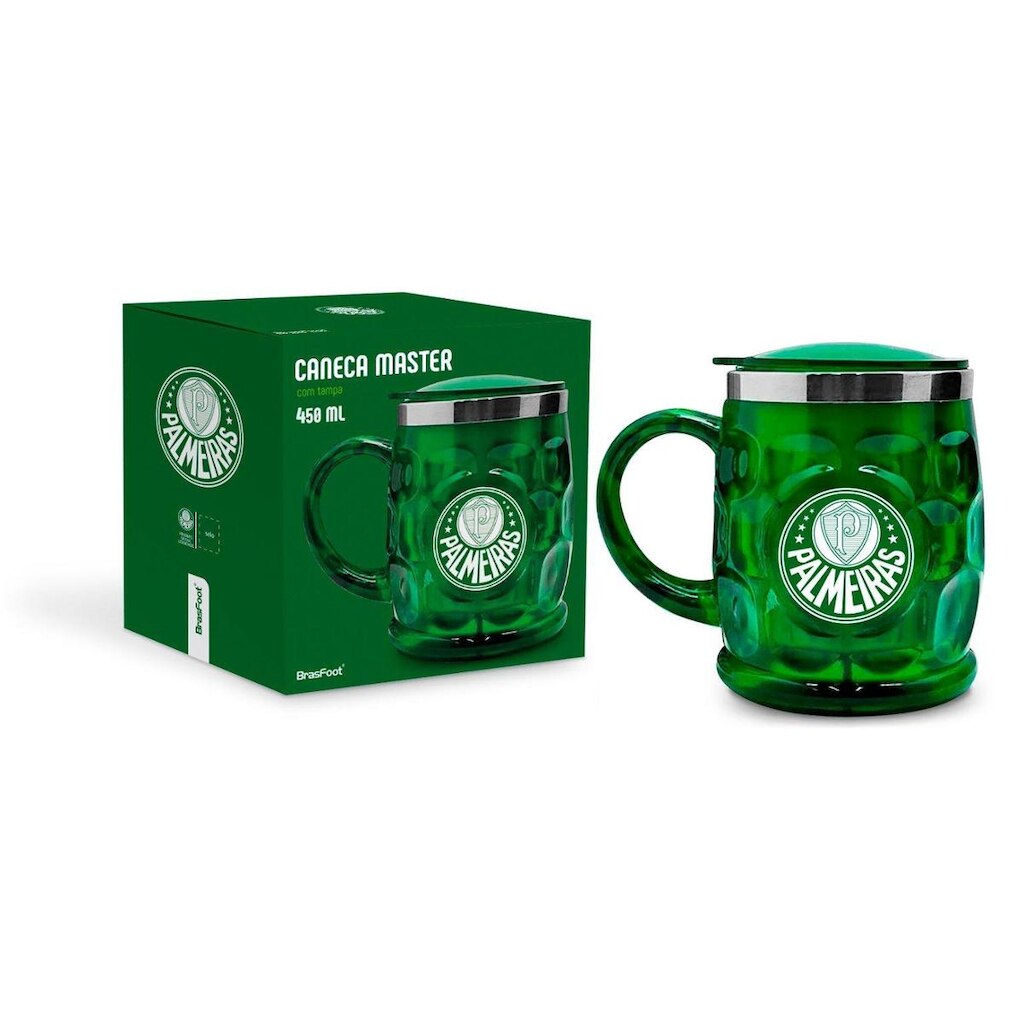 Caneca Inox Palmeiras 450ml