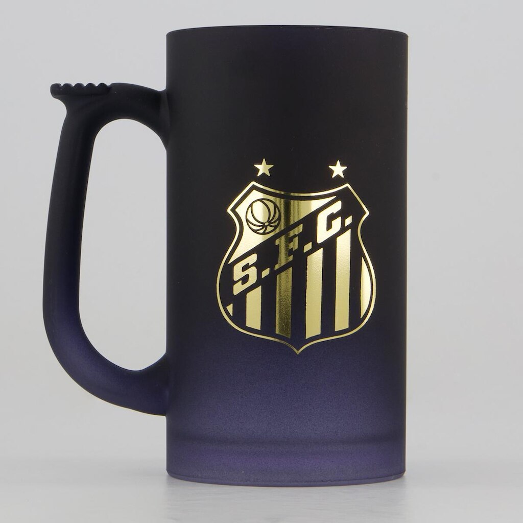 Caneca Santos Chopp Acrílico Preta